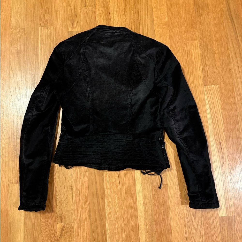 Free People velvety moto black jacket - Picture 5 of 5
